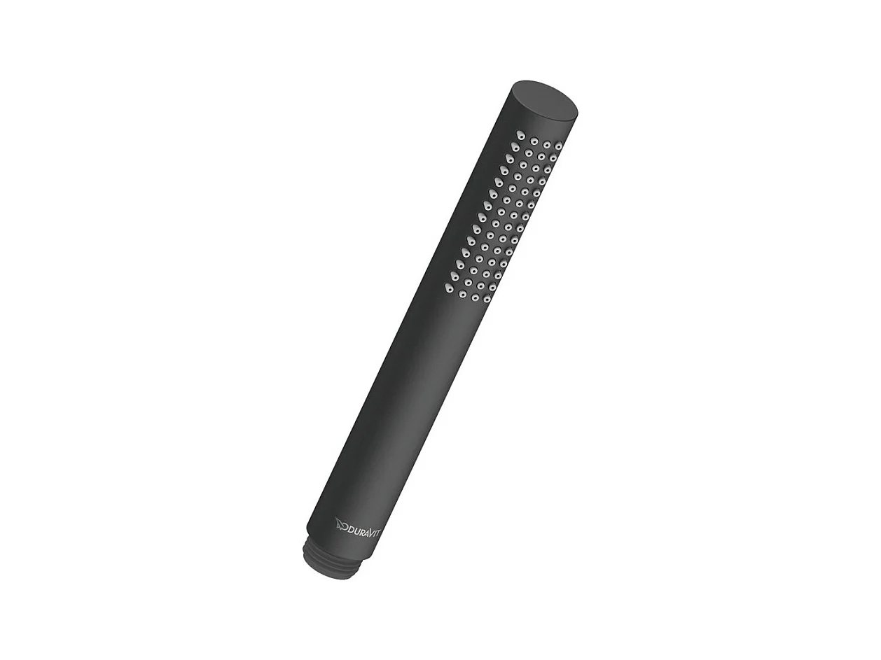 Pommeau de douche rond DURAVIT Universal 2,5 cm noir mat