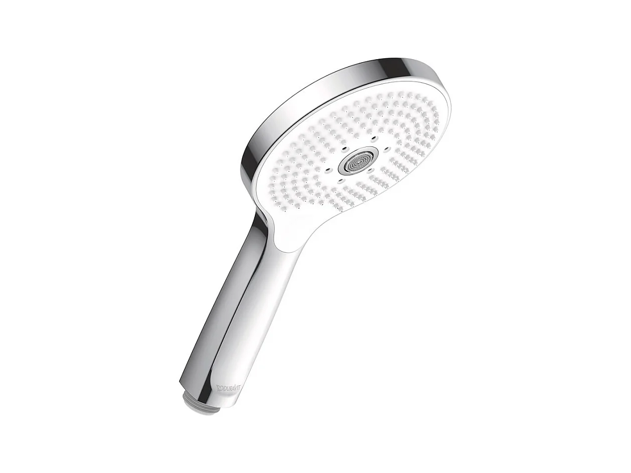 Pommeau de douche DURAVIT Universal 12 cm chromé blanc