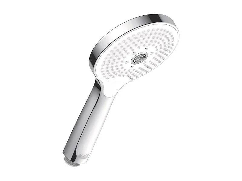 Pommeau de douche DURAVIT Universal 12 cm chromé blanc