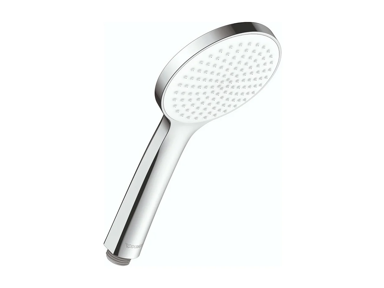 Pommeau de douche DURAVIT Universal 11 cm chromé blanc
