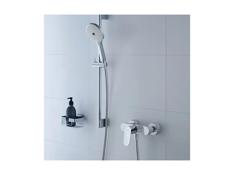 Pommeau de douche DURAVIT 3 jets type massage  flexible et barre chromé