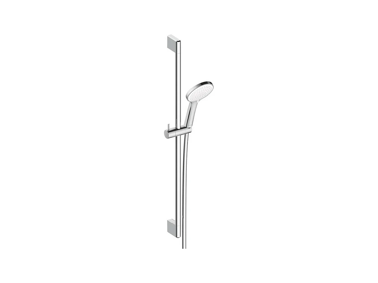 Pommeau de douche DURAVIT 3 jets type pluie flexible et barre chromé