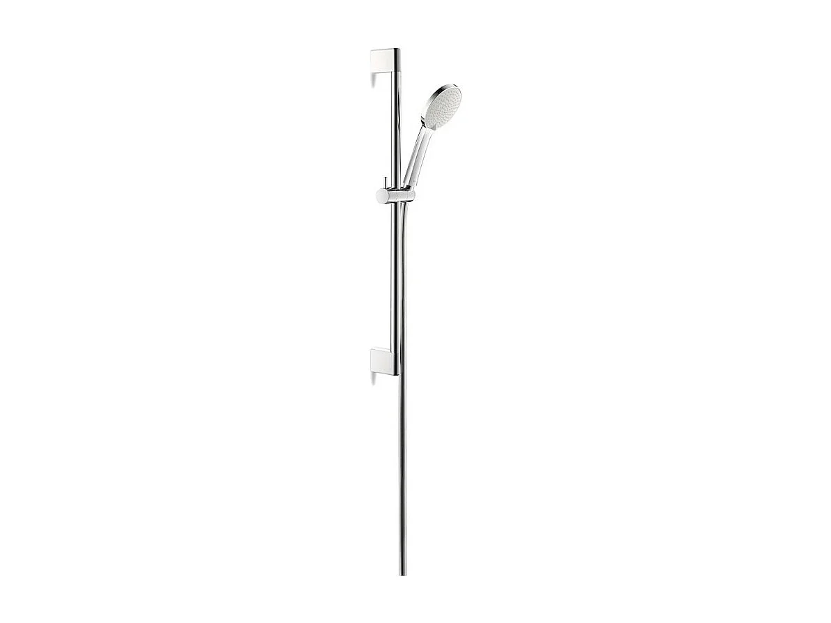 Pommeau de douche DURAVIT 3 jets type pluie flexible et barre chromé