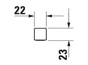 DURAVIT Universal MinusFlow rociador de ducha 2,2 cm cromado