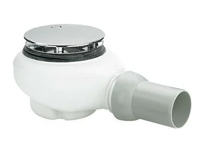 Bonde VILLEROY ET BOCH Tempoplex Plus compacte 90mm avec cache chrome brillant