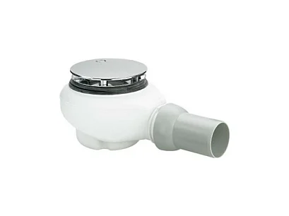 Bonde VILLEROY ET BOCH Tempoplex Plus compacte 90mm avec cache chrome brillant