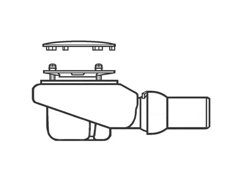 Bonde VILLEROY ET BOCH Tempoplex Plus compacte 90mm avec cache