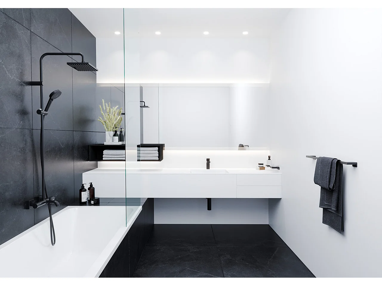 Siphon lavabo HANSGROHE Flowstar S noir mat