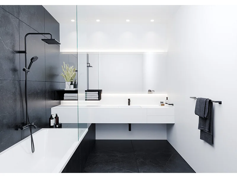 Siphon lavabo HANSGROHE Flowstar S noir mat