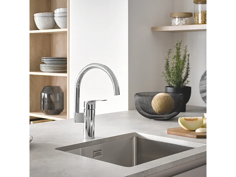 GROHE Fregadero de acero inoxidable 1 seno K700U