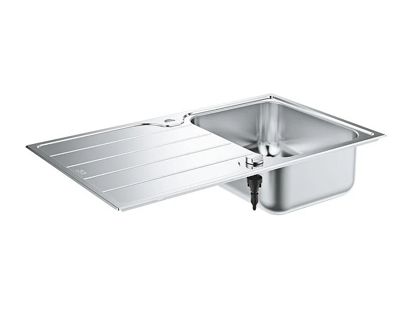 Fregadero GROHE 1 seno con escurridor reversible en acero inoxidable K500
