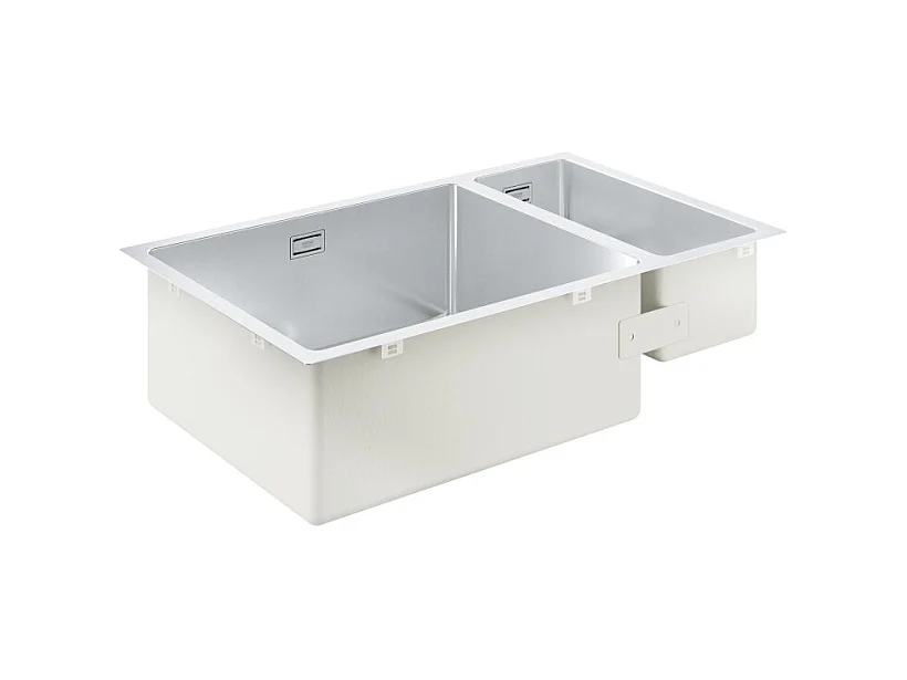 Evier à encastrer 1 bac et demi GROHE K700U acier inoxydable 76 x 45 cm