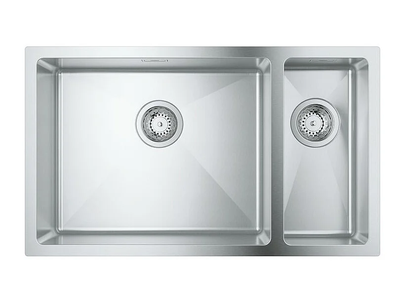 Evier à encastrer 1 bac et demi GROHE K700U acier inoxydable 76 x 45 cm