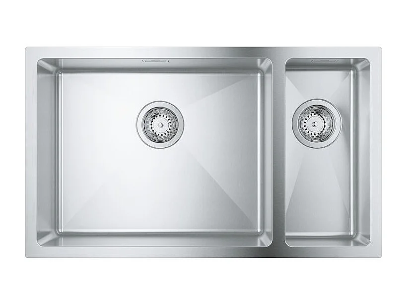 Evier à encastrer 1 bac et demi GROHE K700U acier inoxydable 76 x 45 cm