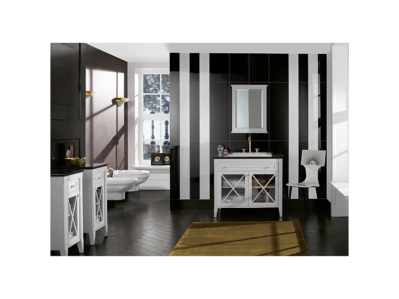 WC suspendu VILLEROY ET BOCH Hommage avec abattant