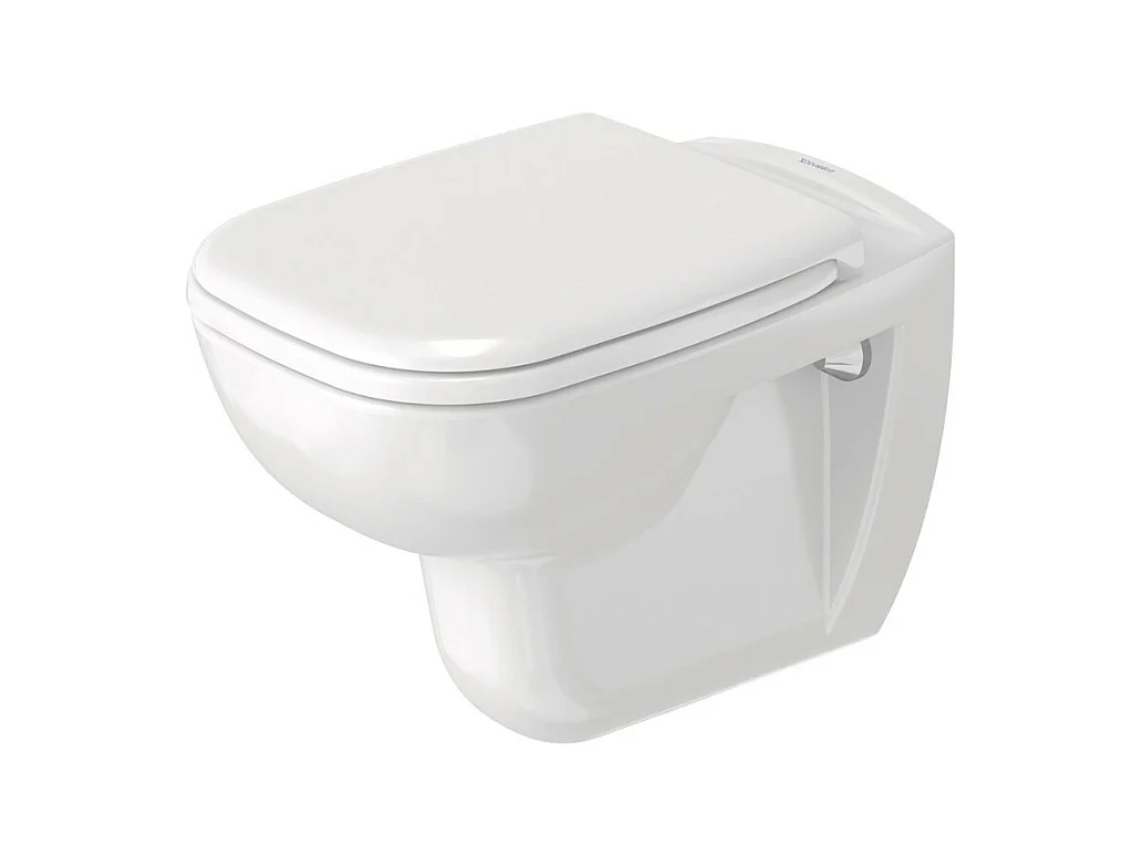 WC suspendu DURAVIT D-code avec abattant frein de chute synthétique