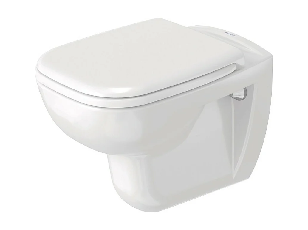 WC suspendu DURAVIT D-code avec abattant frein de chute synthétique