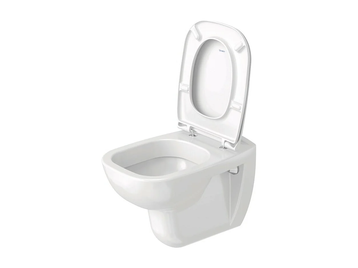 WC suspendu DURAVIT D-code avec abattant frein de chute synthétique