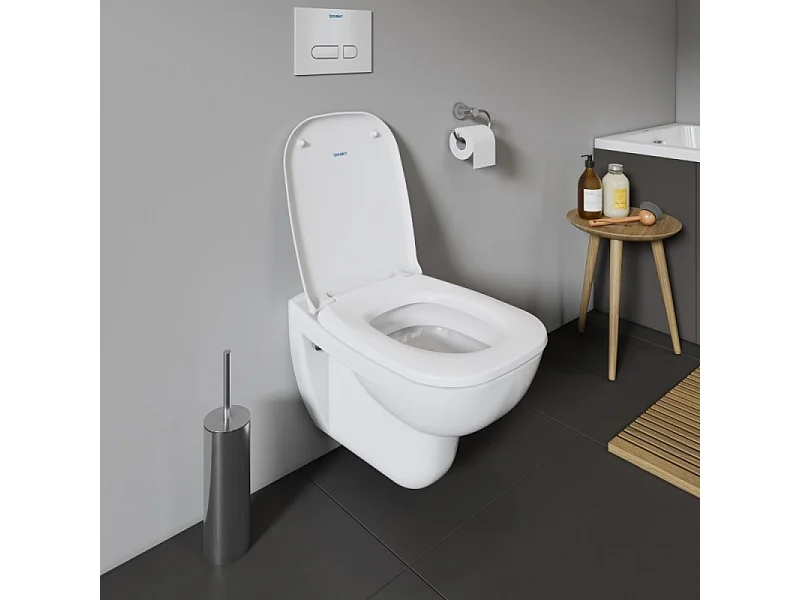 Cuvette WC suspendu DURAVIT D-Code avec abattant frein de chute déclipsable