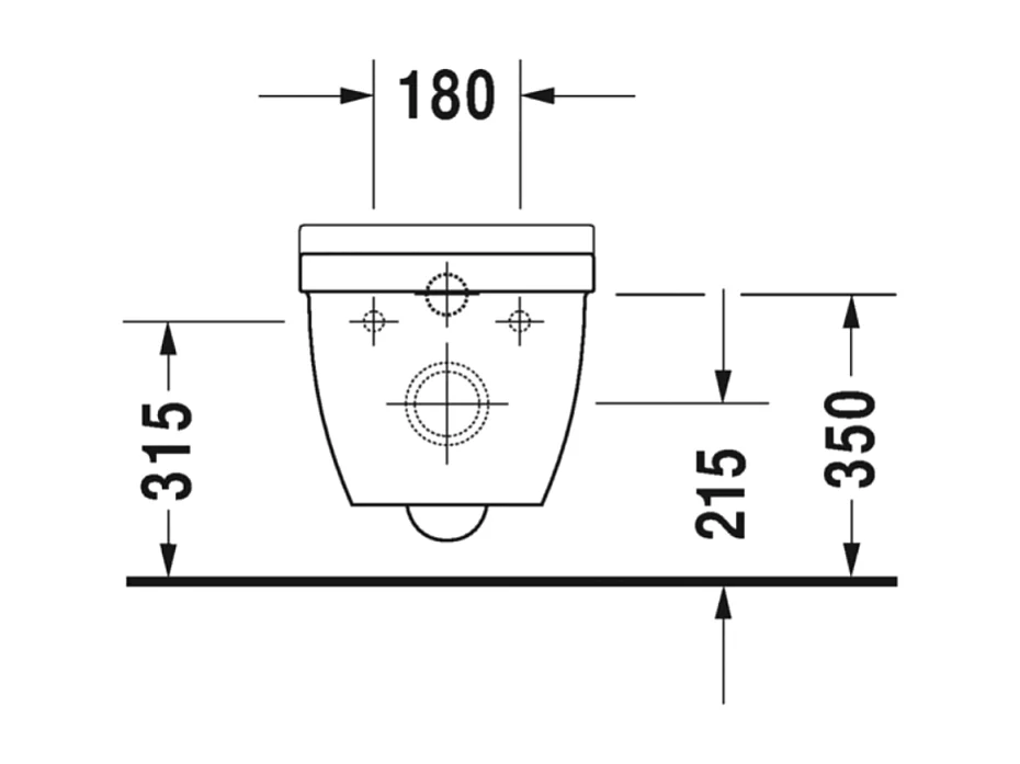 WC suspendu sans bride DURAVIT Strack 3 avec abattant frein de chute