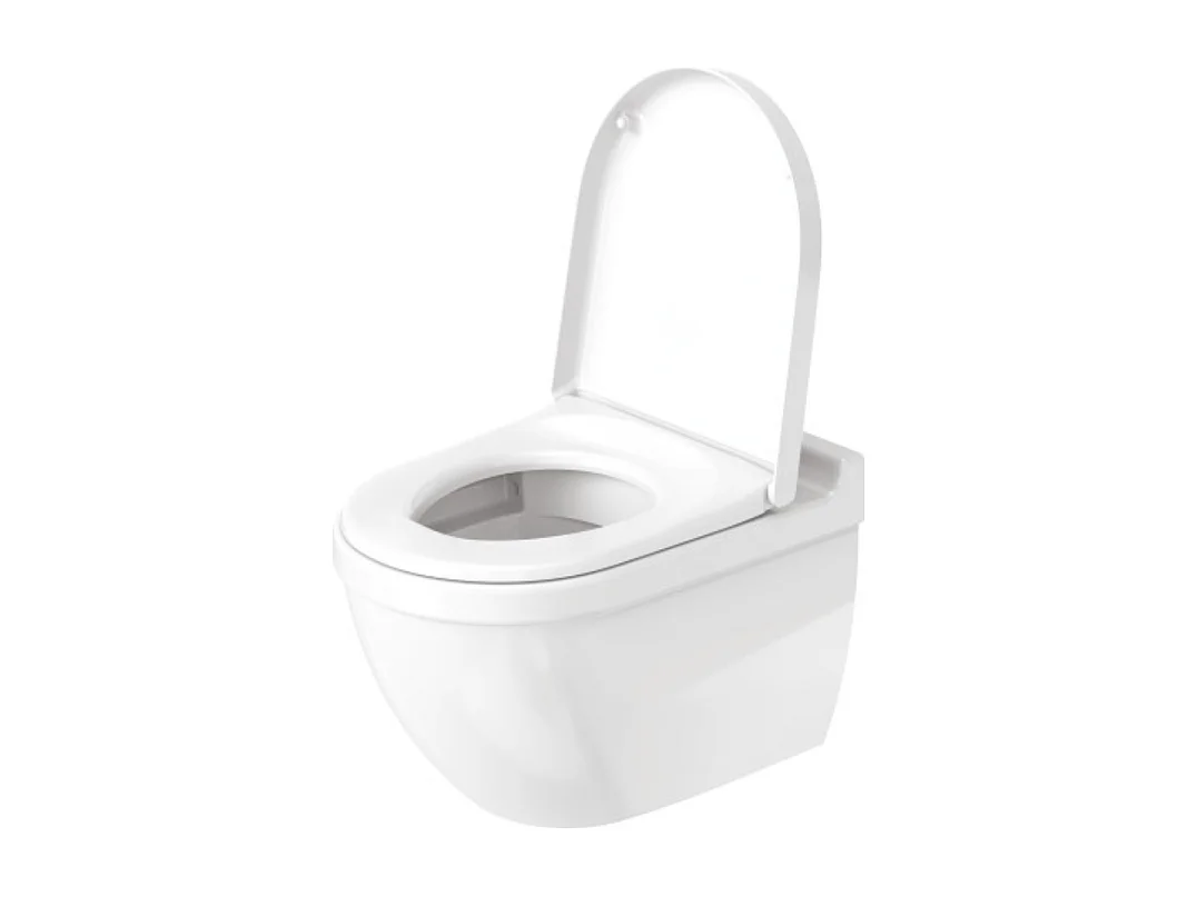 Cuvette WC suspendu sans bride DURAVIT Starck 3 avec abattant frein de chute déclipsable