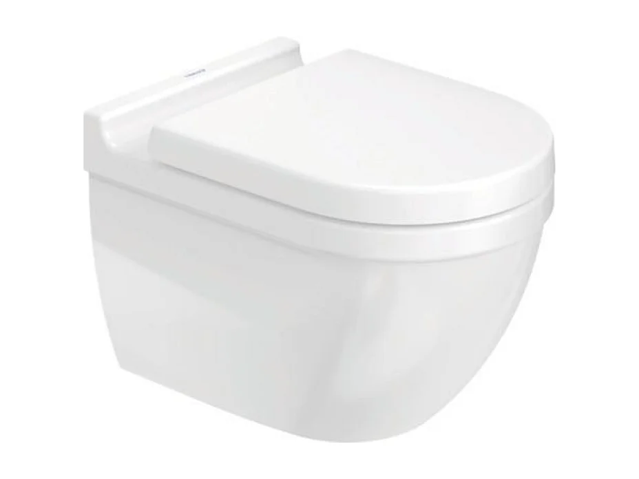 Cuvette WC suspendu sans bride DURAVIT Starck 3 avec abattant frein de chute déclipsable