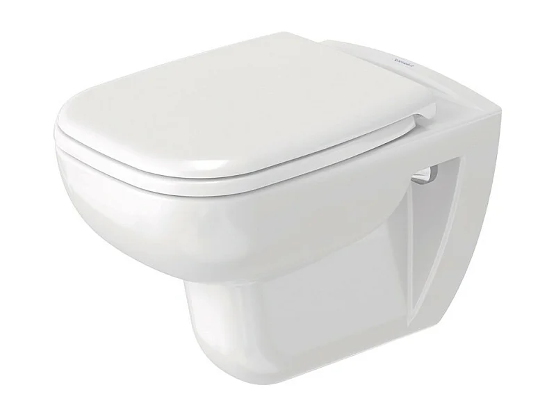 WC suspendu sans bride DURAVIT D-code avec abattant frein de chute synthétique