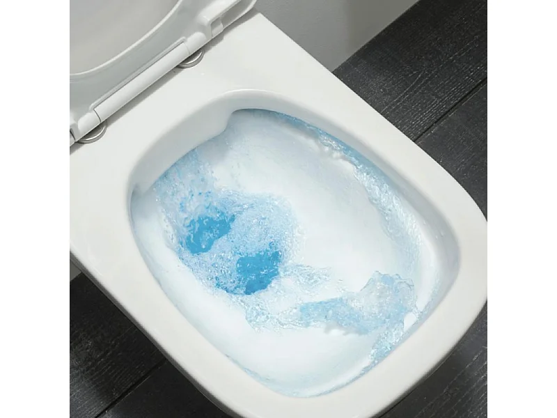 WC suspendu sans bride JACOB DELAFON Vox avec son abattant déclipsable à descente progressive