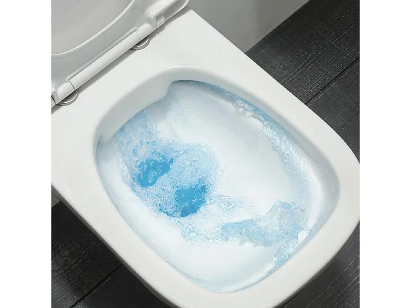 WC suspendu sans bride JACOB DELAFON Vox avec son abattant déclipsable à descente progressive