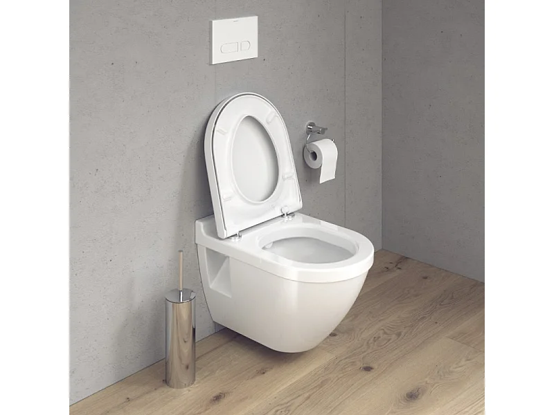 Cuvette WC suspendu DURAVIT Starck 3 avec abattant frein de chute déclipsable