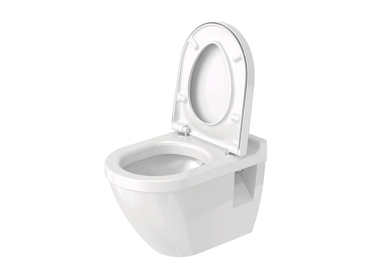 Cuvette WC suspendu DURAVIT Starck 3 avec abattant frein de chute déclipsable