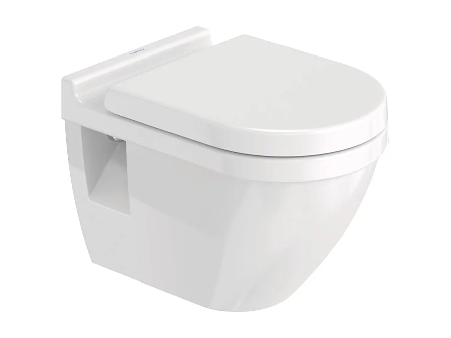 Cuvette WC suspendu DURAVIT Starck 3 avec abattant frein de chute déclipsable
