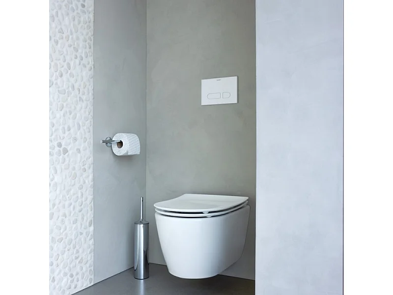 WC suspendu sans bride DURAVIT Soleil by Starck avec abattant frein de chute