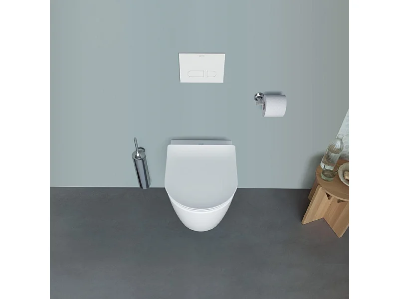 WC suspendu sans bride DURAVIT Soleil by Starck avec abattant frein de chute