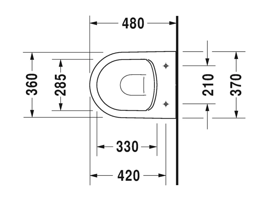 WC suspendu sans bride DURAVIT Soleil by Starck avec abattant frein de chute