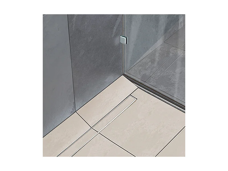 WEDI Barrette de finition à carreler pour évacuation linéaire 90 cm inox brossé Fundo