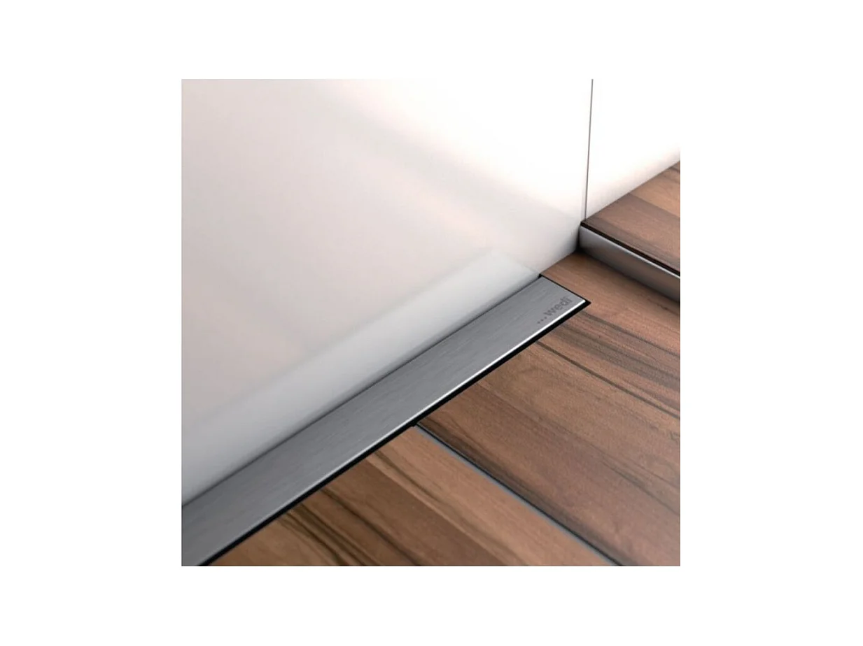 WEDI Barrette de finition à carreler pour évacuation linéaire 90 cm inox brossé Fundo