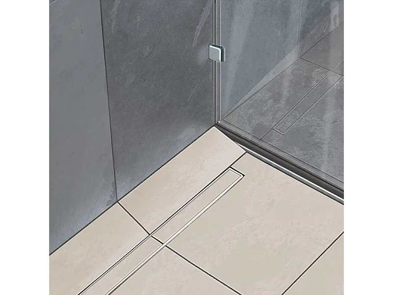 WEDI Barrette de finition à carreler pour évacuation linéaire 110 cm inox brossé Fundo