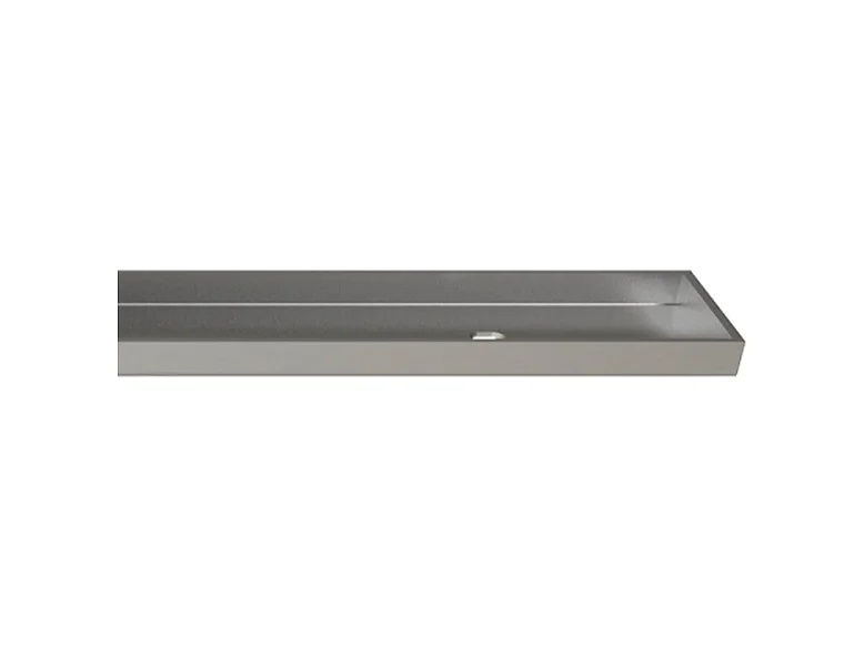 WEDI Barrette de finition à carreler pour évacuation linéaire 30 cm inox brossé Fundo