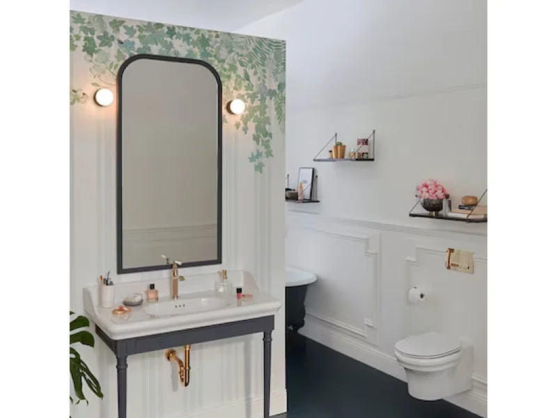 Paire d'appliques murales JACOB DELAFON Cléo 1889 gris Intense