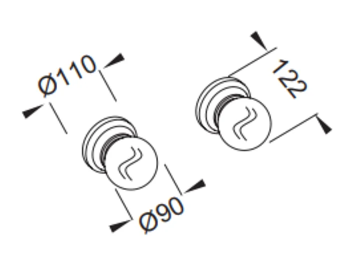 Paire d'appliques murales JACOB DELAFON Cléo 1889 gris Intense