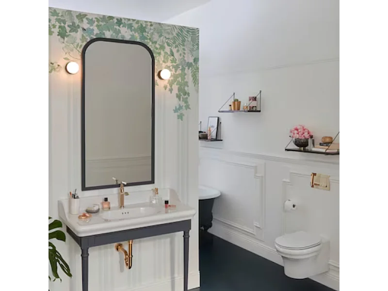 Paire d'appliques murales JACOB DELAFON Cléo 1889 gris Intense