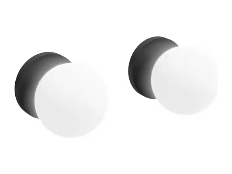 Paire d'appliques murales JACOB DELAFON Cléo 1889 gris Intense