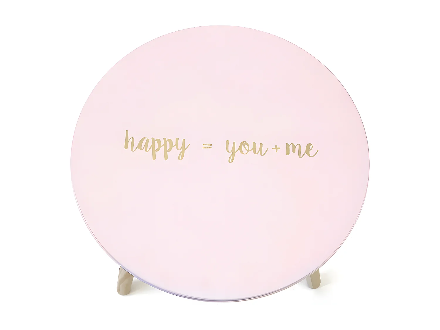 Mesita auxiliar MDF rosa 44x45x45cm