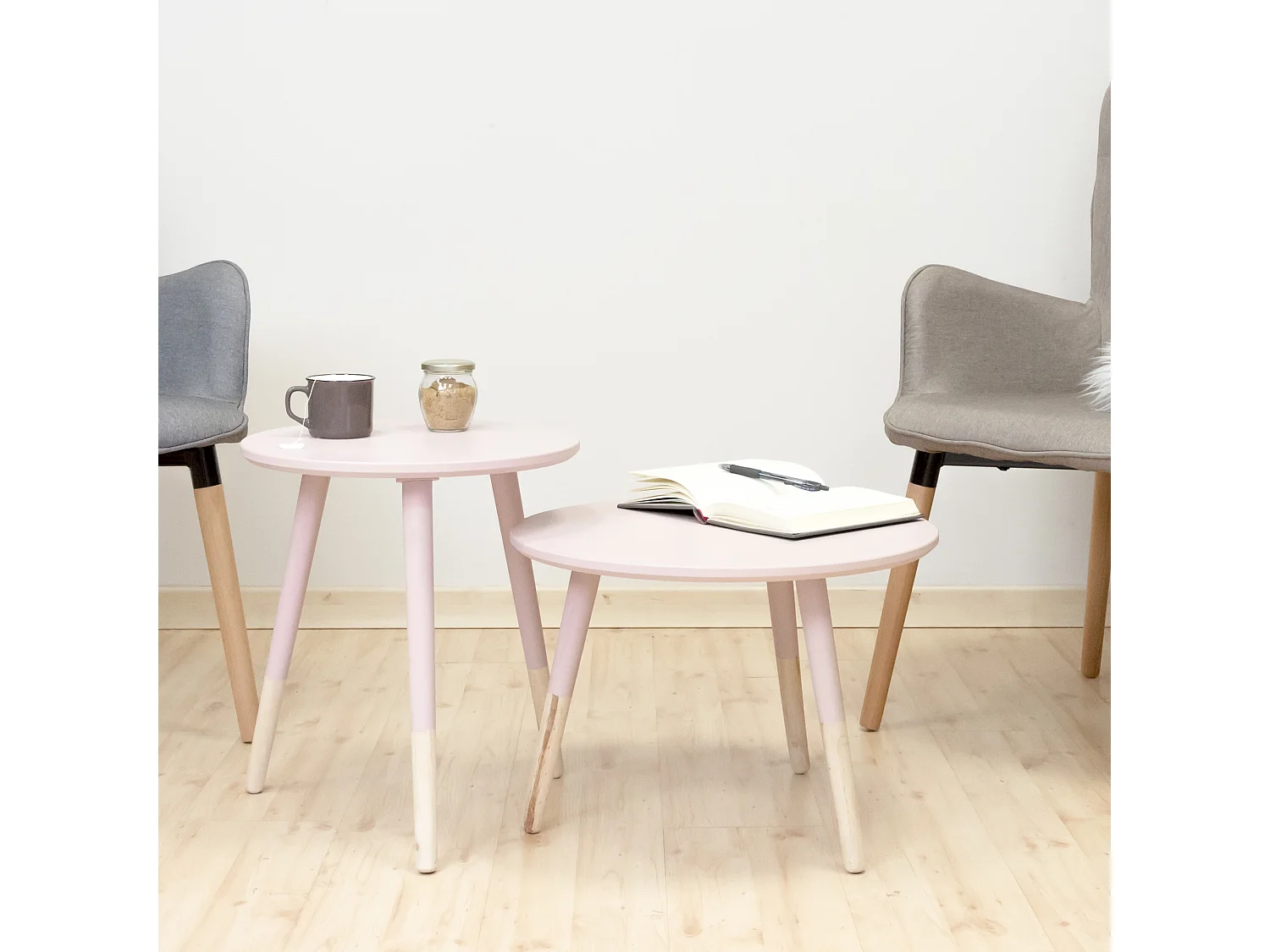 Mesa Vento alta rosa claro