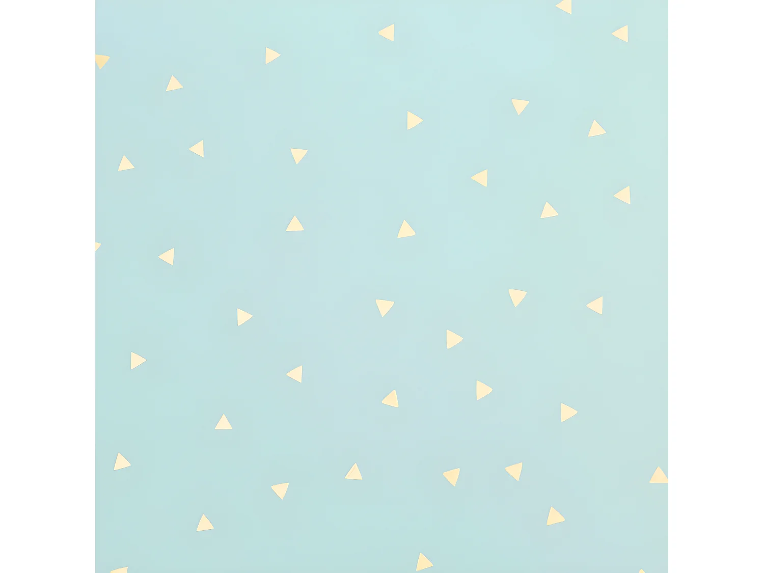 Mesa de centro verde Chic com desenho de triângulo