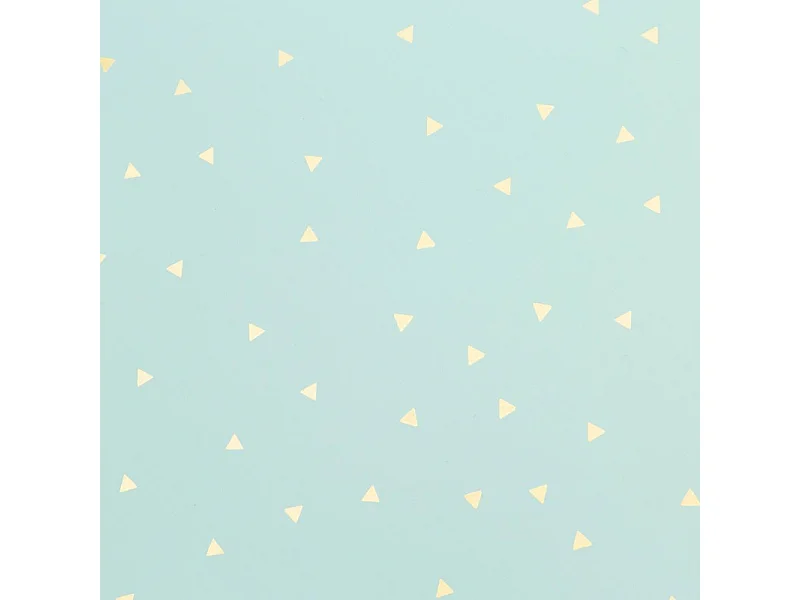 Mesa de centro verde Chic com desenho de triângulo