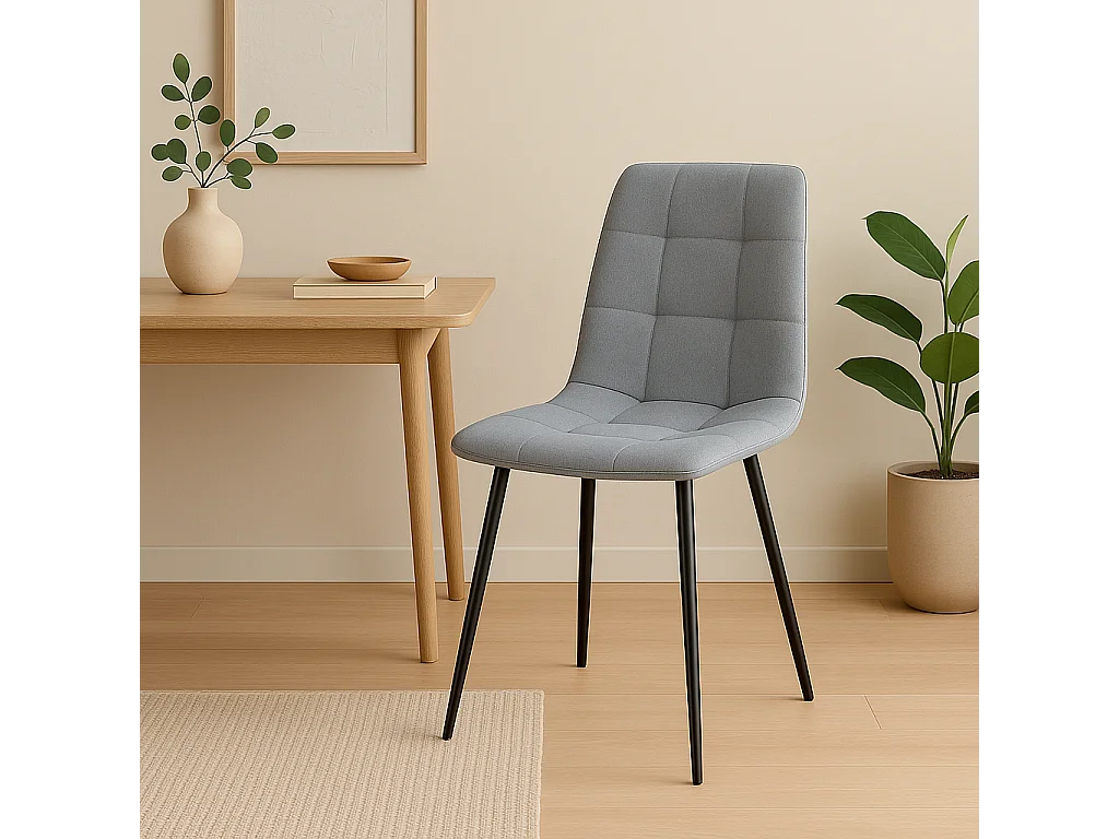 Pack de 4 sillas Lirio en gris