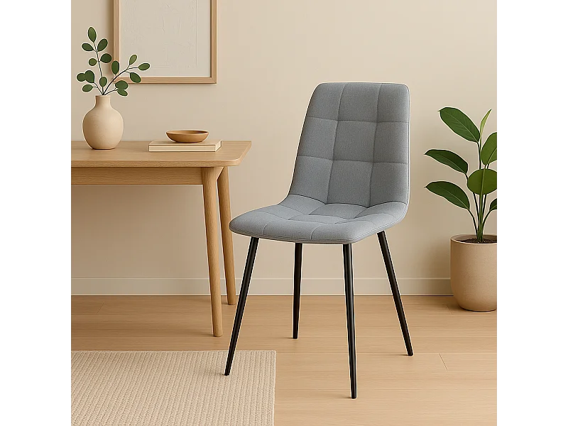 Pack de 4 sillas Lirio en gris