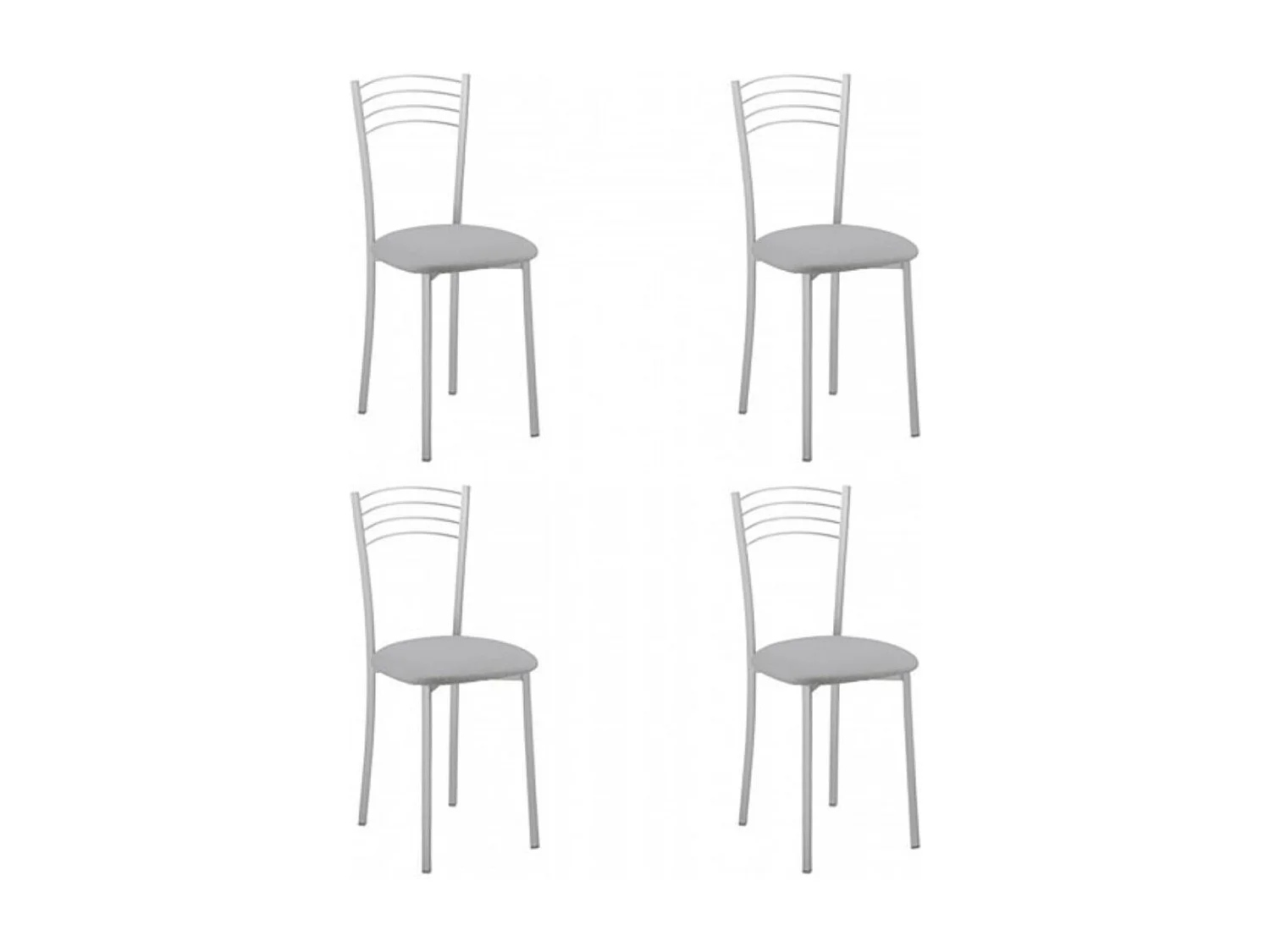 Pack 4 sillas gida gris